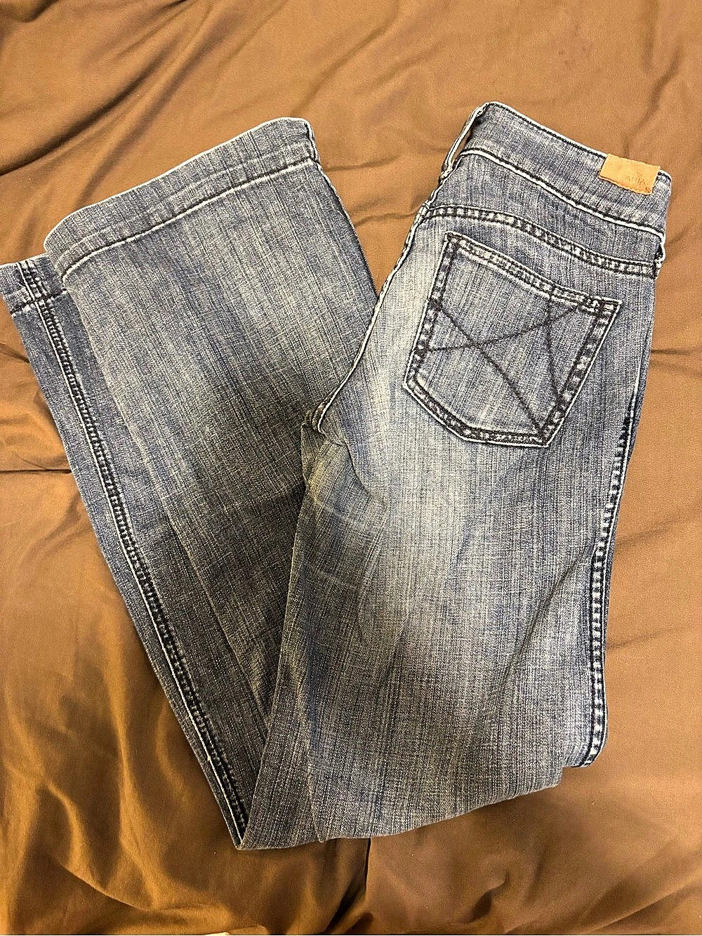 Ariat Trouser Boot Cut Jeans Waist 27L in Blue